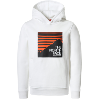 TNF White/Red Orange